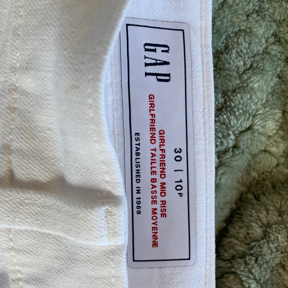 GAP Women's Boyfriend Jeans - White - Picture 3 of 3